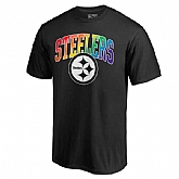 Men's Pittsburgh Steelers NFL Pro Line by Fanatics Branded Black Big & Tall Pride T-Shirt,baseball caps,new era cap wholesale,wholesale hats